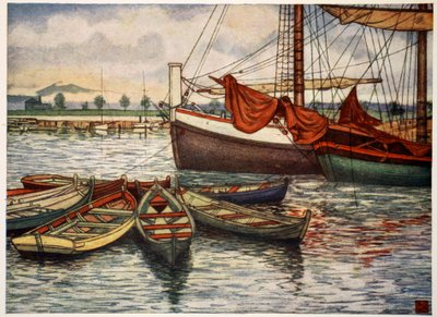 トロンハイム：Old Boats、1905 作： Nico Jungman